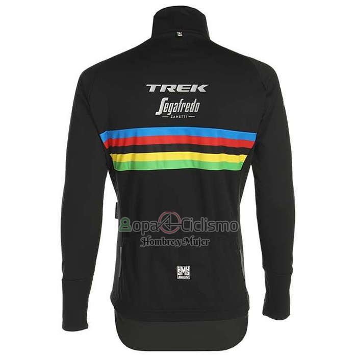 Uci Mondo Campione Trek Segafrojoo Ropa Ciclismo Culotte Largo 2020 Hombre Mangas Largas Negro